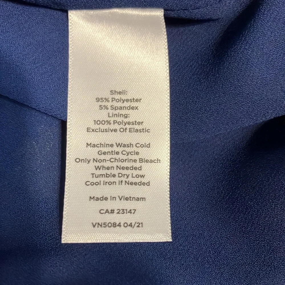 Talbots long sleeve ruffle neck floral cheerful dress EUC - Picture 12 of 12